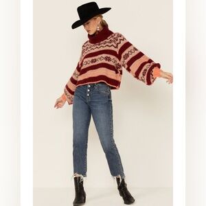 [NWT] $148 FREE PEOPLE Check Me Out Pullover. Size XS